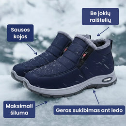 Sianna™ | Šilti dygsniuoti moteriški aulinukai su kailiuku