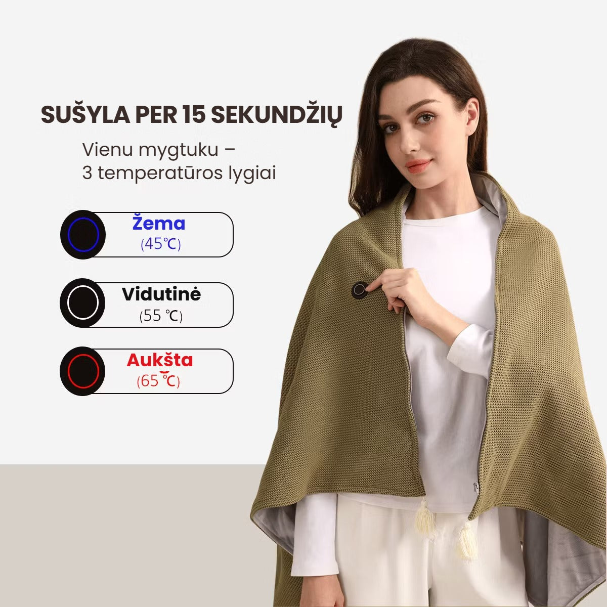 Jauki šildanti skraistė