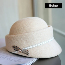 WoolCrown™ | Veltinė elegantiška beretė