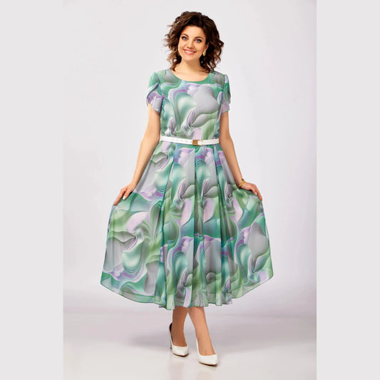 "Simfonija" - Laisva suknelė su dirželiu