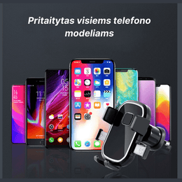 Patvarus ir itin tvirtas telefono laikiklis