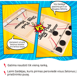 Interaktyvus žaidimas dviems - "Fast Sling Puck"