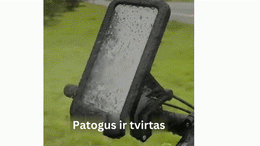 Vandeniui atsparus mobiliojo telefono laikiklis